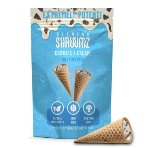 Diamond Shruumz Cookies Cream Cones